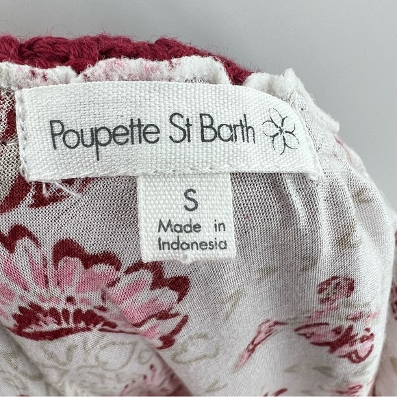 Poupette St Barth Katie Maxi Dress in Pink Parrot Batik Rambo size Small - Picture 10 of 12